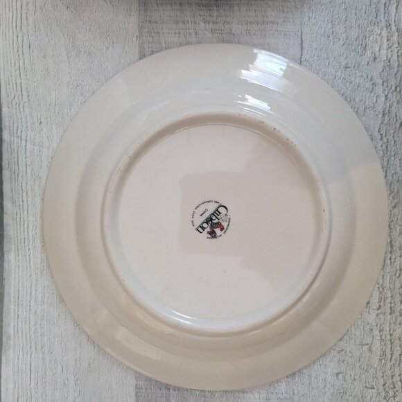 Set Of 4 Gibson Rooster Design Salad Plates 8" Ceramic Vintage Multicolor - Picture 4 of 7